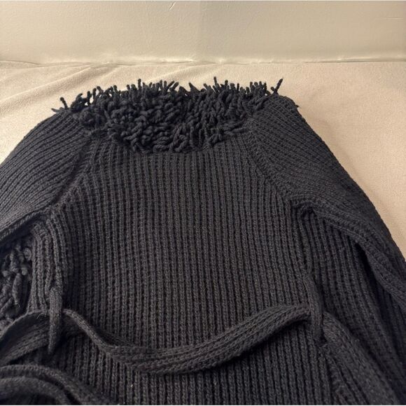 Anthropologie Charlie & Robin Textured Cardigan BLACK S - Picture 13 of 15